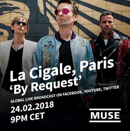 Le Live de la semaine – Muse : en écoute le concert surprise à la Cigale de Paris du 24 février 2018