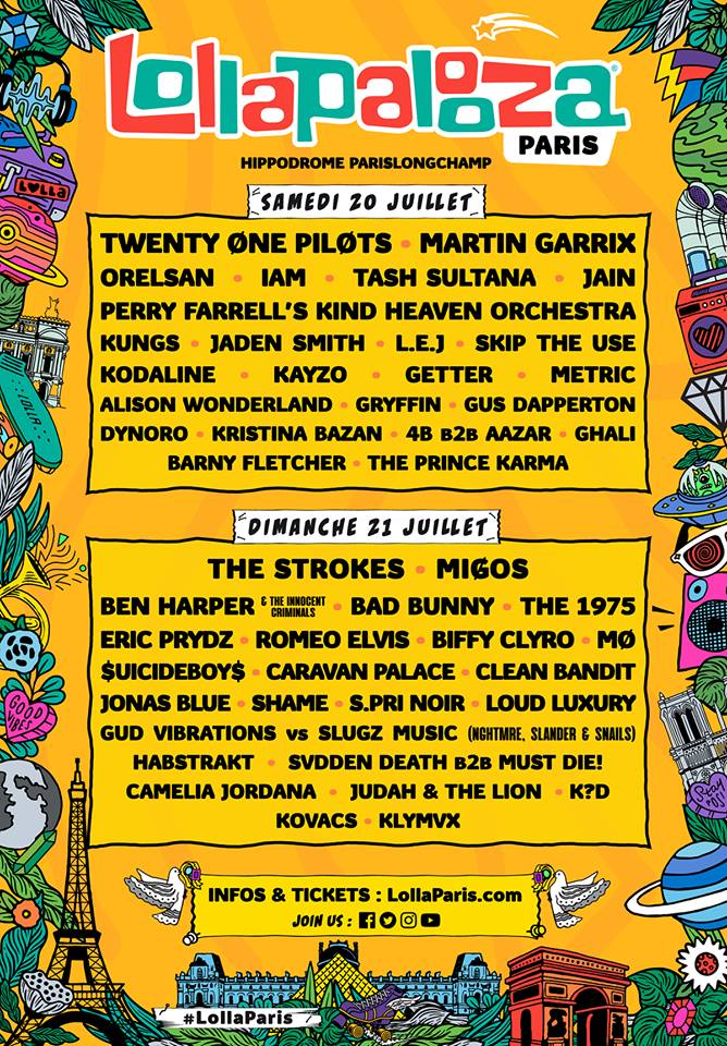 Festival – Festival Lollapalooza Paris – Programmation 2019