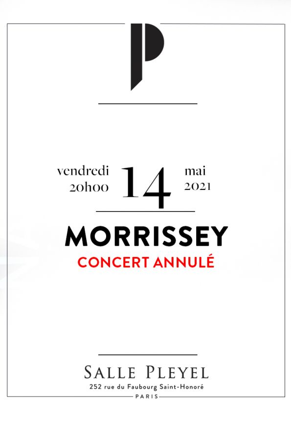 News – Morrissey – Paris – Annulation du concert