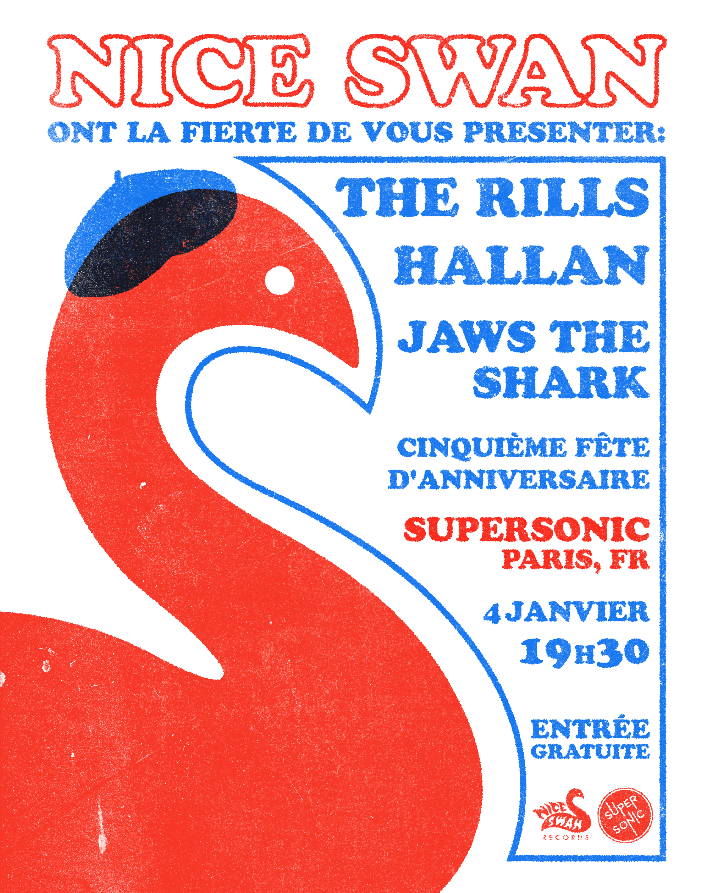 Bientôt En Concert Chez Nous – Soirée Nice Swan Records –  Paris, Le Supersonic
