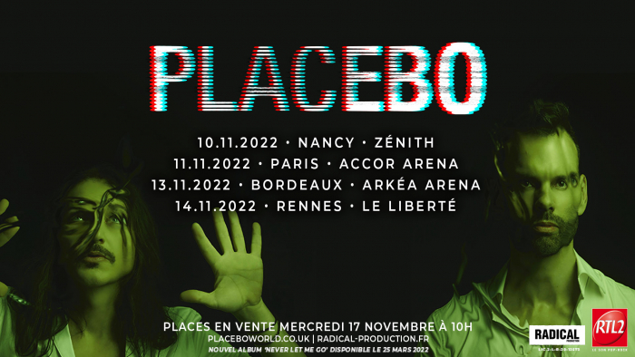 Bientôt En Concert Chez Nous –  Placebo – Tournée 2022