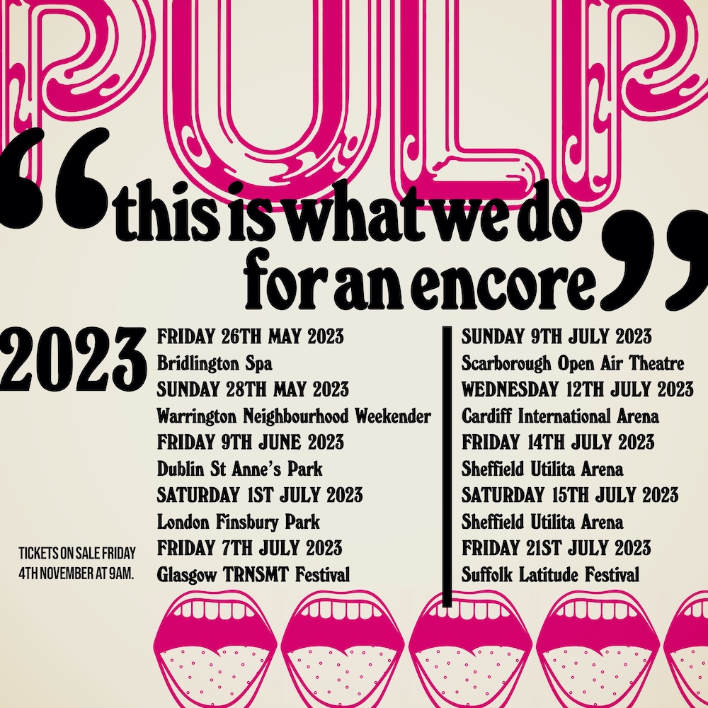 News – Pulp – On tour 2023