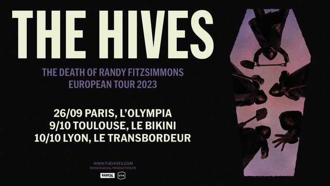 Bientot En Concert Chez Nous – The Hives – Trois concerts en France