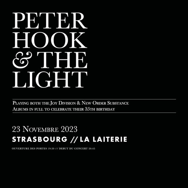 Bientôt En Concert Chez Nous – Peter Hook & The Light