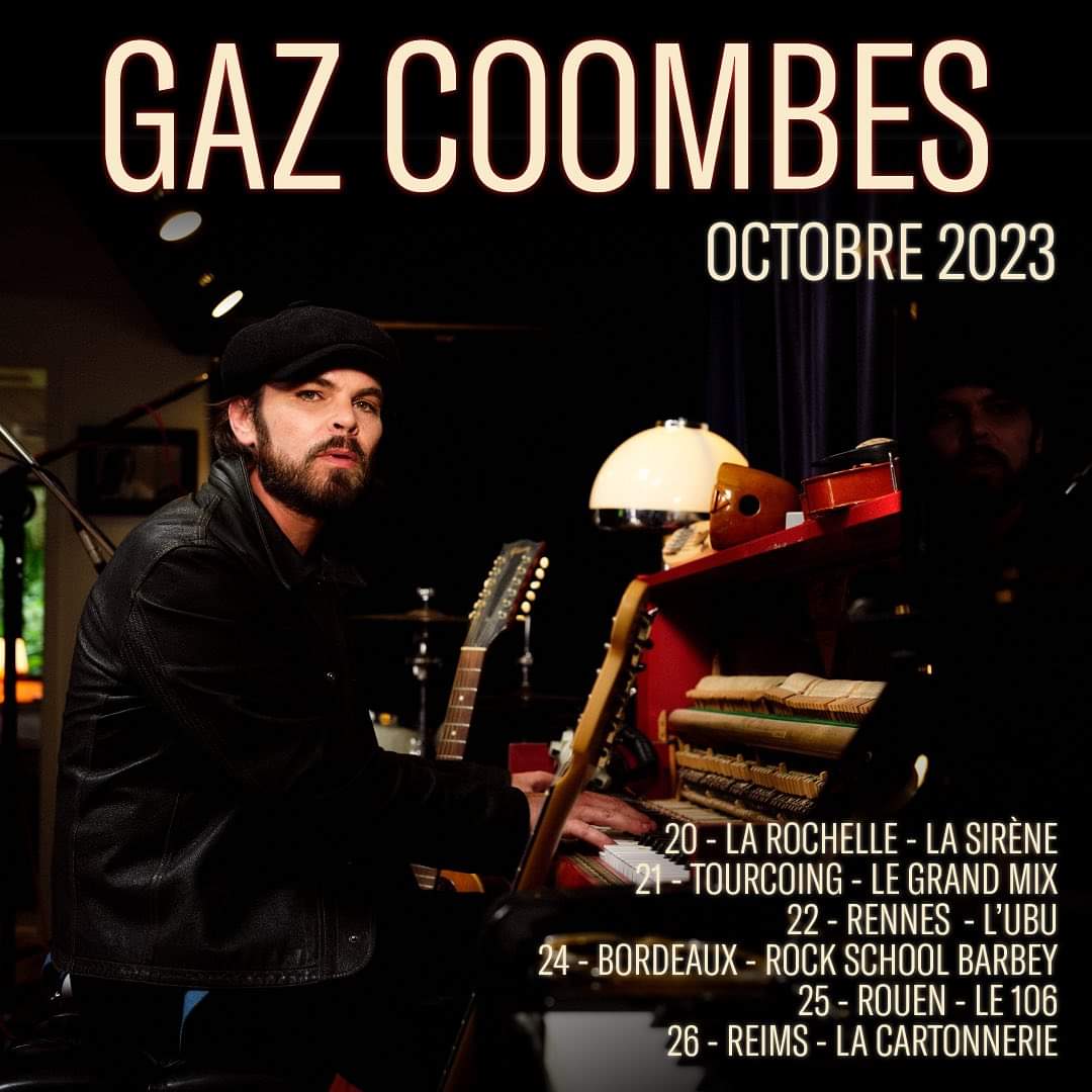 Bientôt En Concert Chez Nous – Gaz Coombes – Tournée 2023