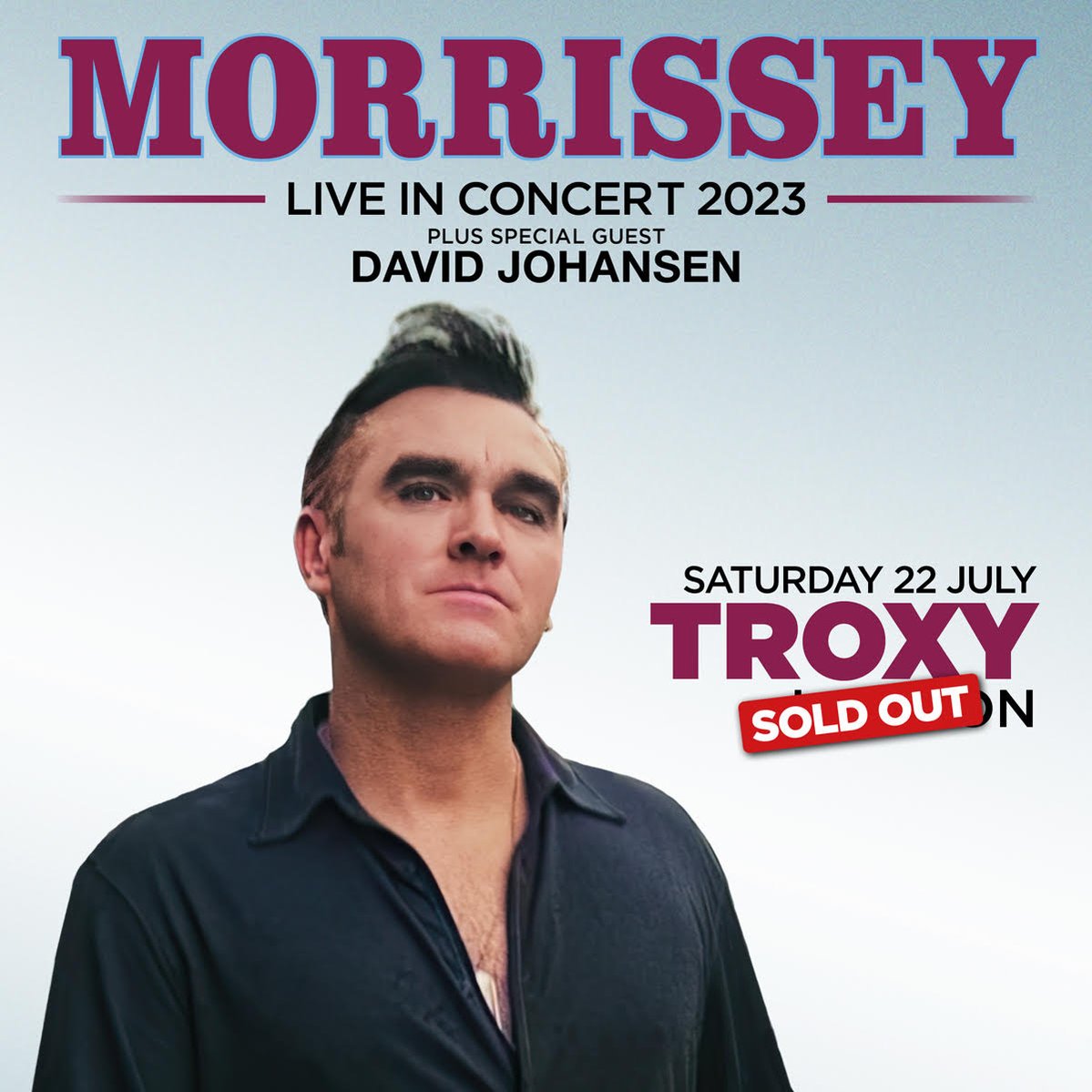 Live Report By Romu – Morrissey – Troxy – Londres – 22/07/23
