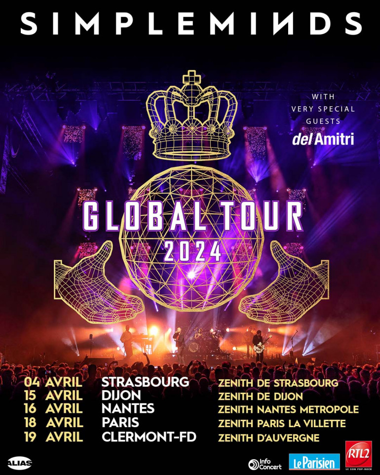 Bientôt En Concert Chez Nous – Simple Minds – Global Tour 2024