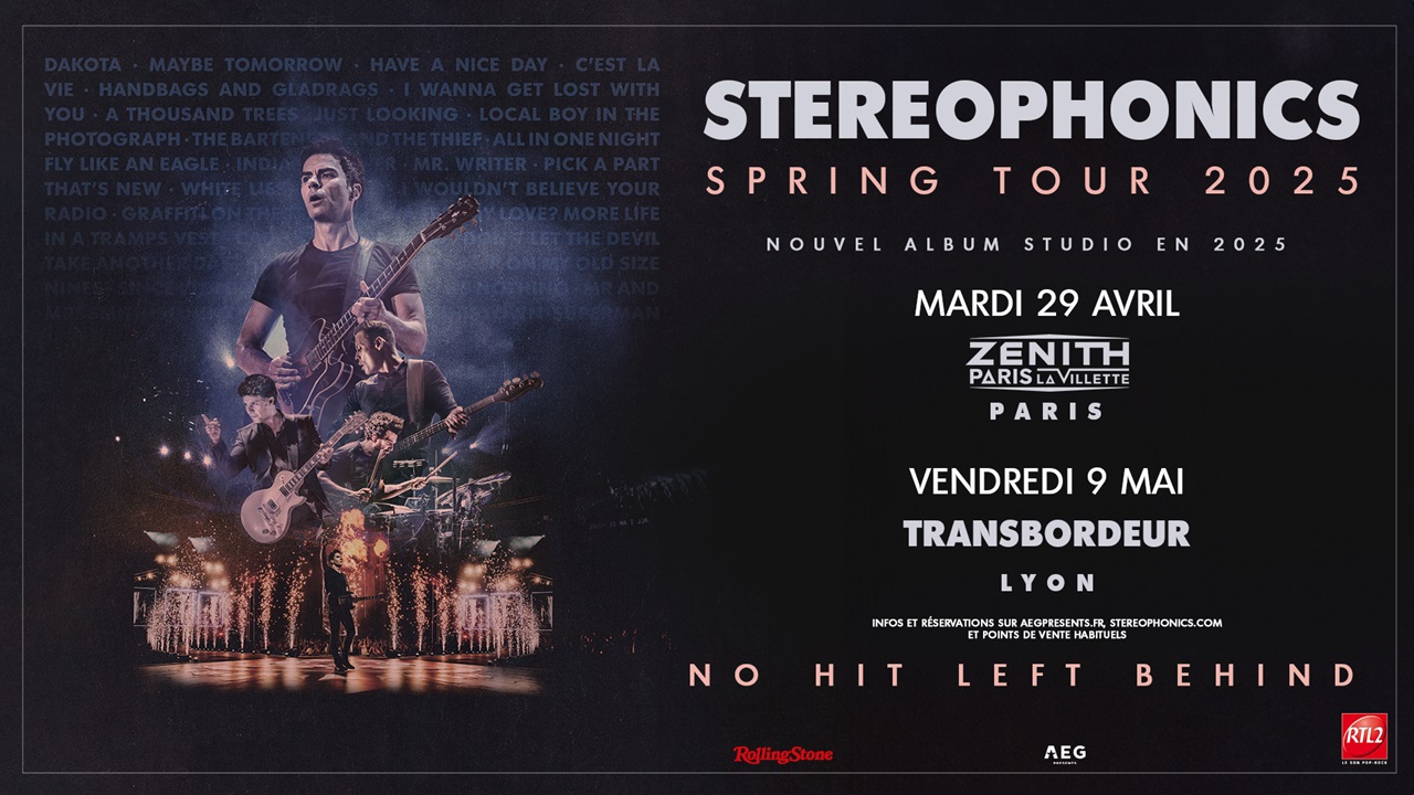 Bientôt En Concert Chez Nous – Stereophonics – Zénith Paris 2025