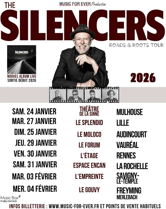 Bientôt En Concert Chez Nous – The Silencers en tournée 2026